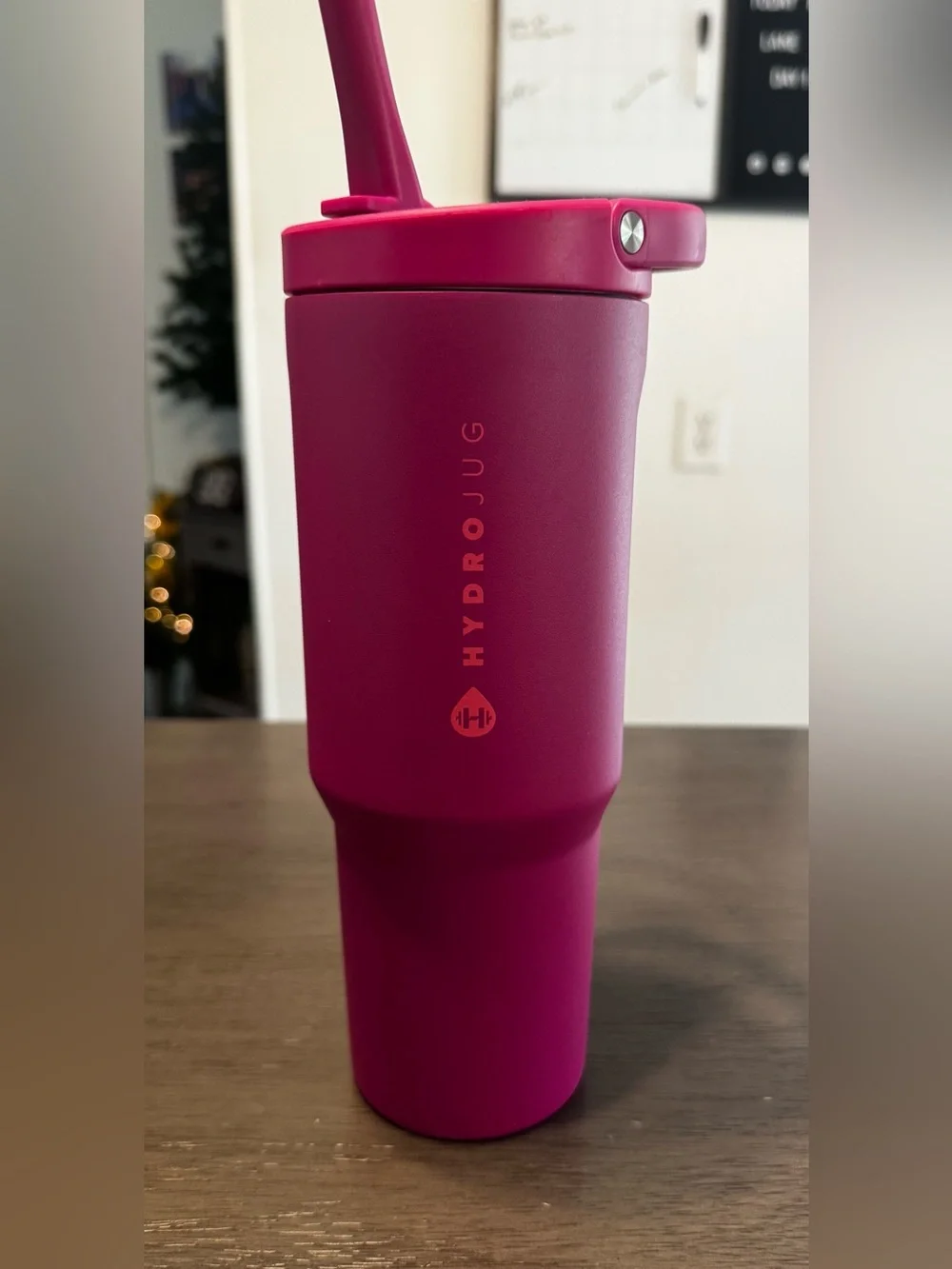 HydroJug Pink Insulated Travel Tumbler with Handle - Picture 3 of 3